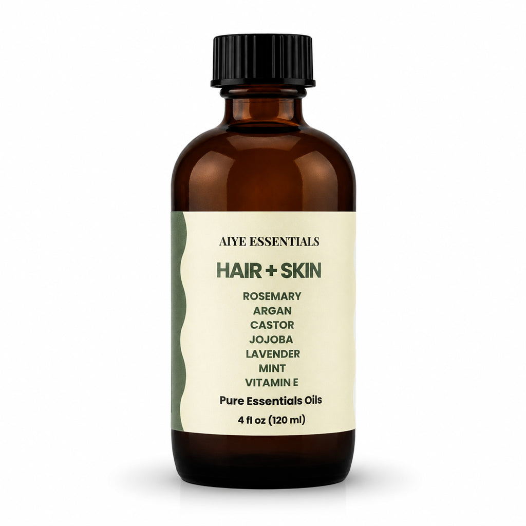 Rosemary Peppermint Lavender Hair, Argan Jojoba Castor Vitamin E Nourish Shine Elixir, 4 oz fl