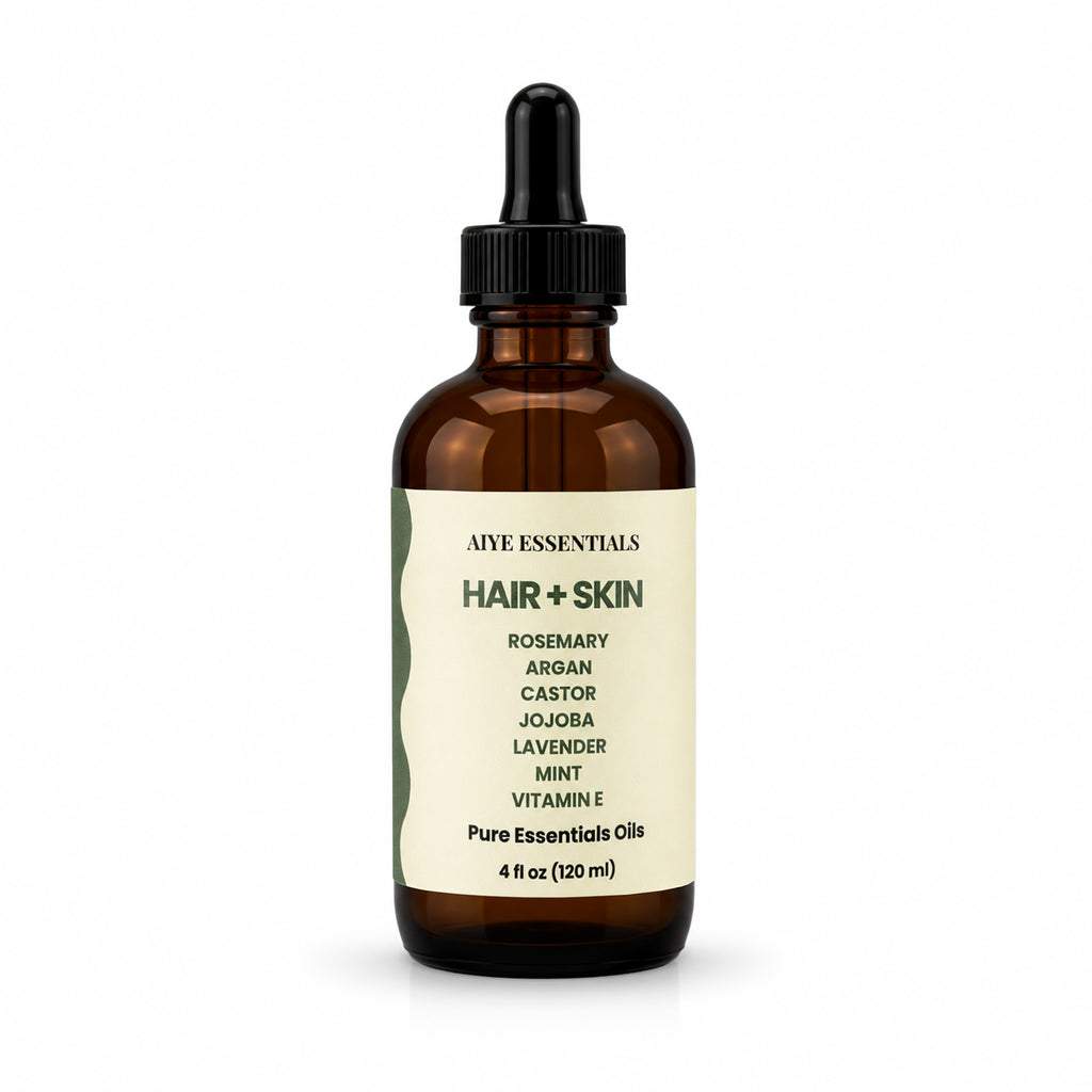 Rosemary Peppermint Lavender Hair, Argan Jojoba Castor Vitamin E Nourish Shine Elixir, 4 oz fl