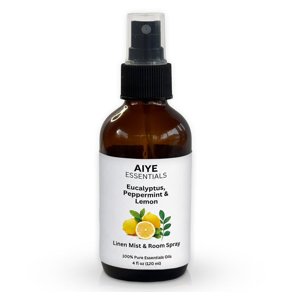 Eucalyptus, Peppermint & Lemon Room, Linen & Fabric Spray Essential Oil Blend 4 Fl oz (120 ml)