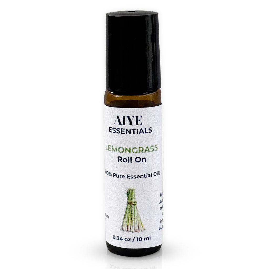 Lemongrass Essential Oil Roll-Ons, Energize Clarity 0.34 oz (10 ml)