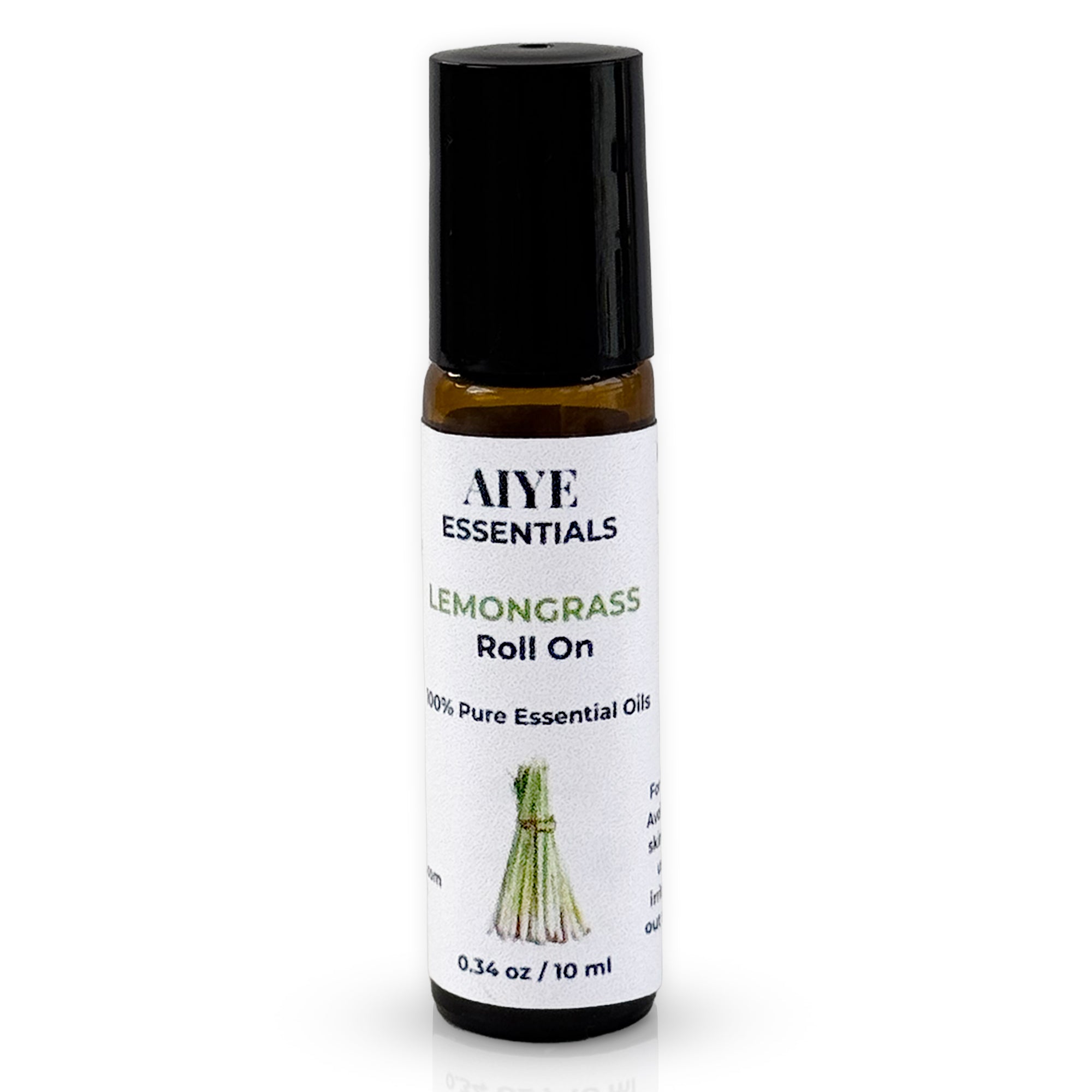Lemongrass Essential Oil Roll-Ons, Energize Clarity 0.34 oz (10 ml)